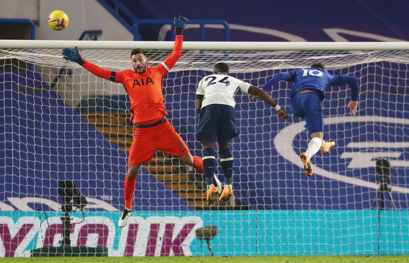 Tottenham goalkeeper Hugo Lloris makes a save. Reuters