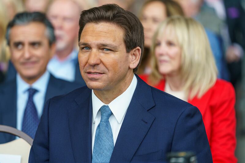 Florida Governor Ron DeSantis spent six months at the detention camp in Cuba as a US Navy lawyer. AP