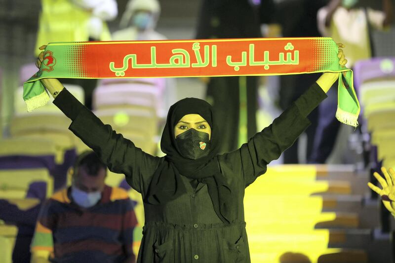 Shabab Al Ahli celebrate winning the game between Shabab Al Ahli and Al Nasr in the PresidentÕs Cup final in Al Ain on May 16th, 2021. Chris Whiteoak / The National. 
Reporter: John McAuley for Sport