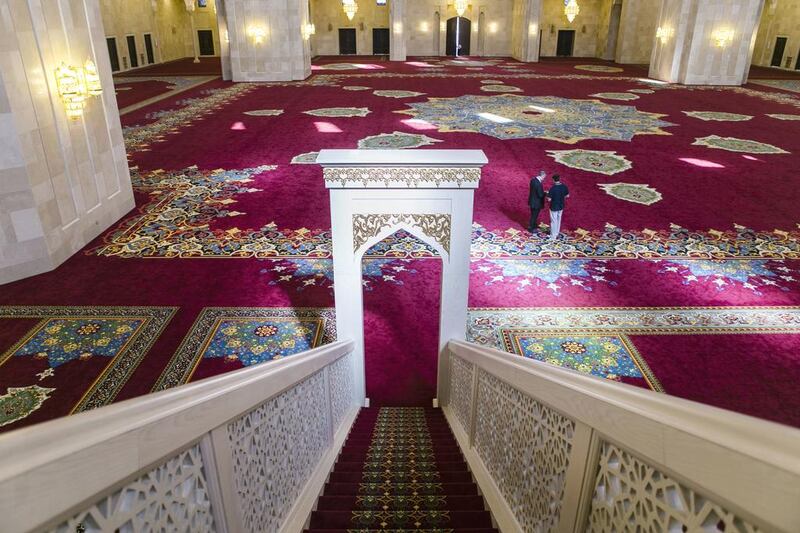 Minbar at Sheikh Zayed Mosque, Fujairah. Reem Mohammed / The National