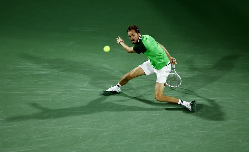 Daniil Medvedev defeated Alejandro Davidovich Fokina 6-2, 6-3 to seal his semi-final spot in Dubai. Reuters