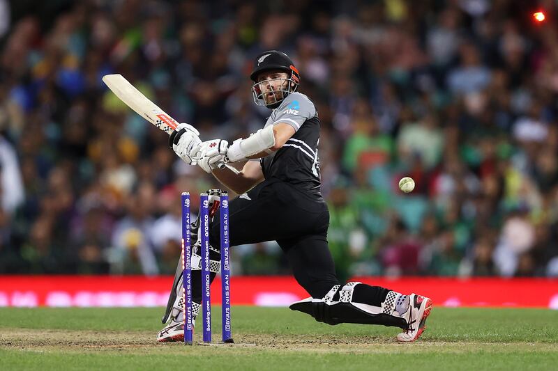 New Zealand's Kane Williamson is bowled by Shaheen Afridi. Getty