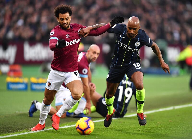 Right midfield: Felipe Anderson (West Ham) – The Brazilian tormented Newcastle with an illustration of his talent to show why West Ham made him their record buy. Getty Images