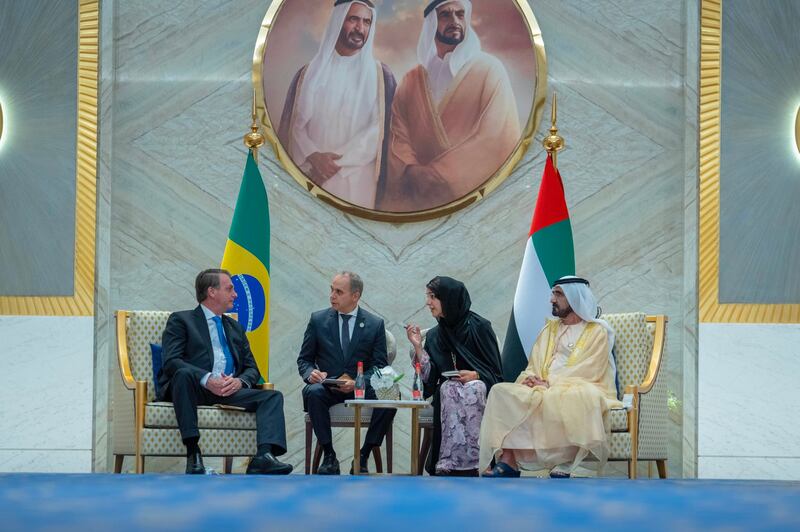 Sheikh Mohammed praised Brazil’s development drive and spoke about the UAE’s keenness to boost co-operation in agriculture, energy and other vital industries.