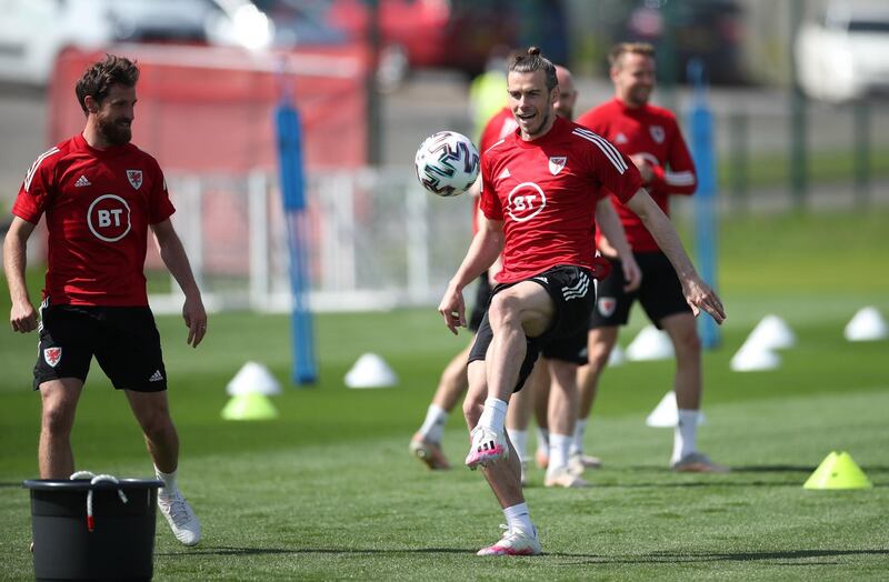 Wales' Gareth Bale during training. Reuters