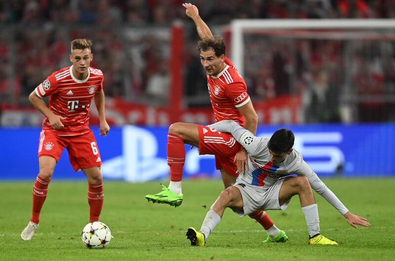 Leon Goretzka (Sabitzer, 46) 7 – A much-needed dominating presence in the middle of the park following his introduction at half time, and a strike on the edge of the area was matched by Ter Stegen. AP Photo