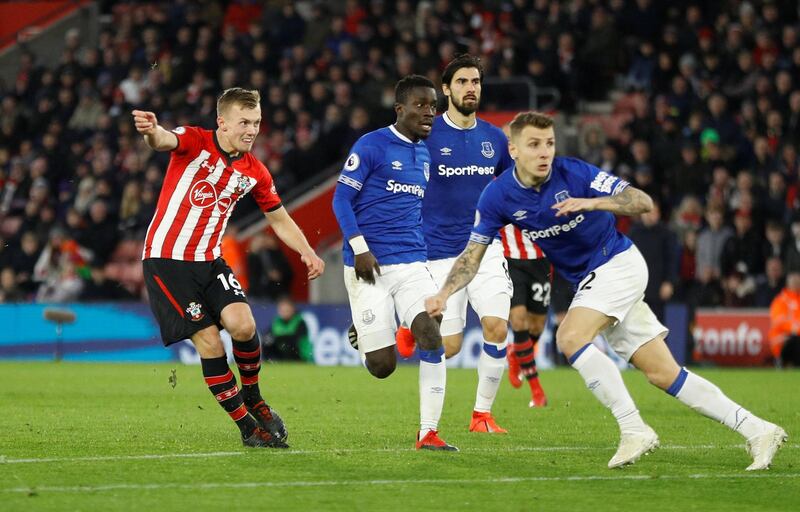 Right midfield: James Ward-Prowse (Southampton) – Rejuvenated by Ralph Hasenhuttl’s appointment, he has now scored in successive Premier League games for the first time. Reuters