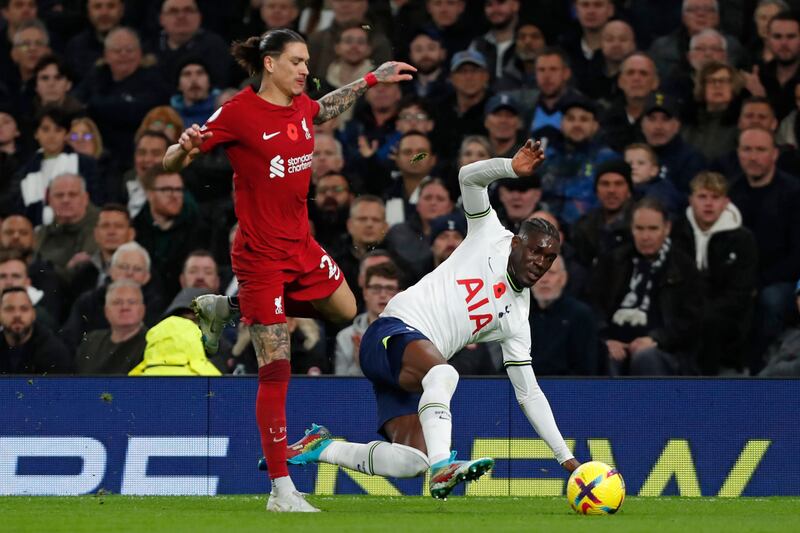 Darwin Nunez - 7. The Uruguayan set up Salah for the first goal and found lots of space on the left. He still makes questionable decisions but he is improving by the week. Withdrawn for Gomez with three minutes to go. AFP