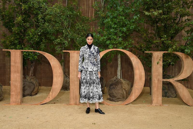 Caroline Issa attends the Christian Dior Womenswear show as part of Paris Fashion Week on September 24, 2019. Getty Images