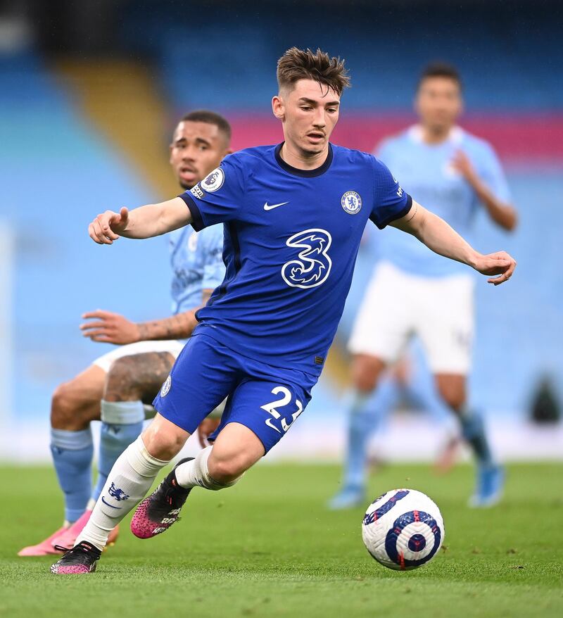 Chelsea midfielder Billy Gilmour. EPA