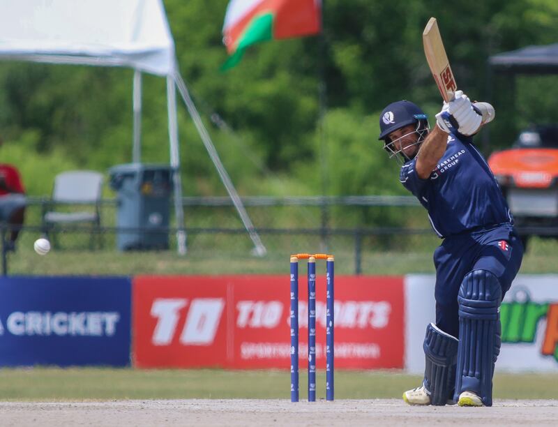 Kyle Coetzer, the Scotland captain, made a match-winning century in the four-wicket win against UAE in Cricket World Cup League 2 in Texas. Photo: USA Cricket