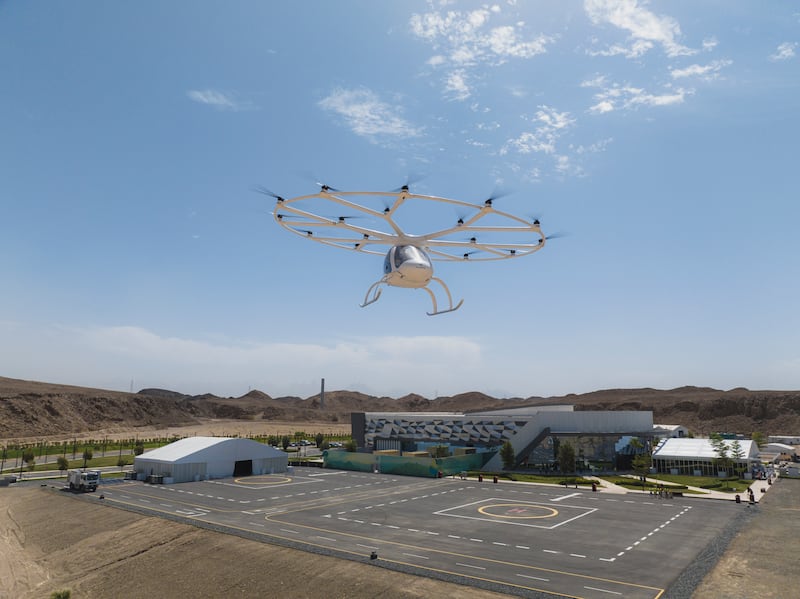 Volocopter's first test flight in Neom marks progress towards adoption and commercial operation in the kingdom. Photo credit: Neom