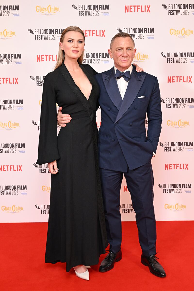 Ella Loudon poses with Daniel Craig. Getty Images 