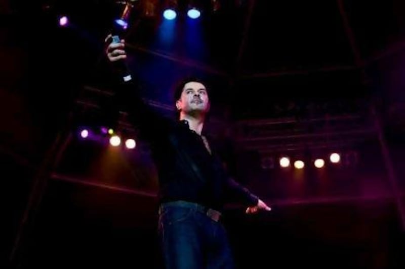 The Lebanese superstar Ragheb Alama on stage at Beats on the Beach in Abu Dhabi in 2009. The singer can now be seen giving his verdict on a new generation of performers on Arab Idol.
