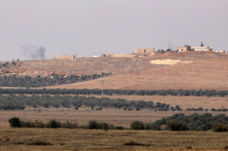 The northern Syrian city of Jarabulus, where Kurdish-controlled areas were shelled by Turkish-backed fighters. AFP