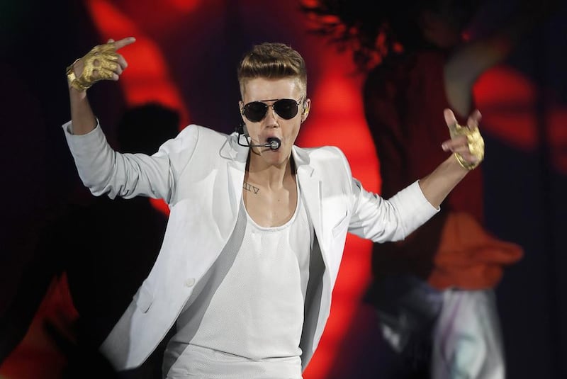  Justin Bieber has apologised for his behaviour in a video, which was taken when was 15, that shows him telling a racist joke. Albert Gea / Reuters