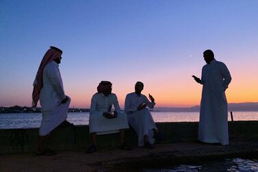 Sunset in Haql, Tabuk. Unemployment among all residents in Saudi Arabia fell to 5.5% in the third quarter, compared to 5.6% in the second quarter, official data shows. Reem Mohammed/The National. 