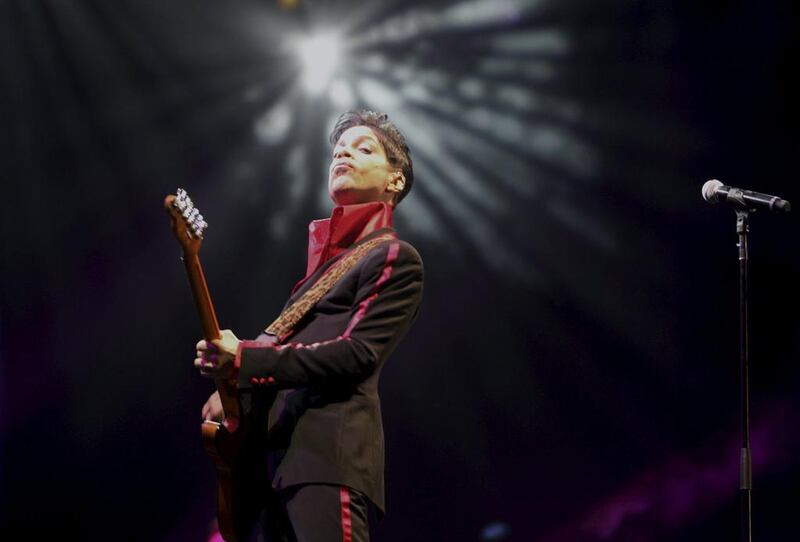 Prince performs at the du Arena (then Yas Arena), Abu Dhabi, at the F1 in 2010. Jumana El Heloueh / Reuters.