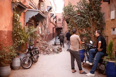The medina, a Unesco World Heritage Site, is the worst hit area of the city. EPA