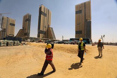 Mega construction projects in Egypt include the New Administrative Capital. EPA