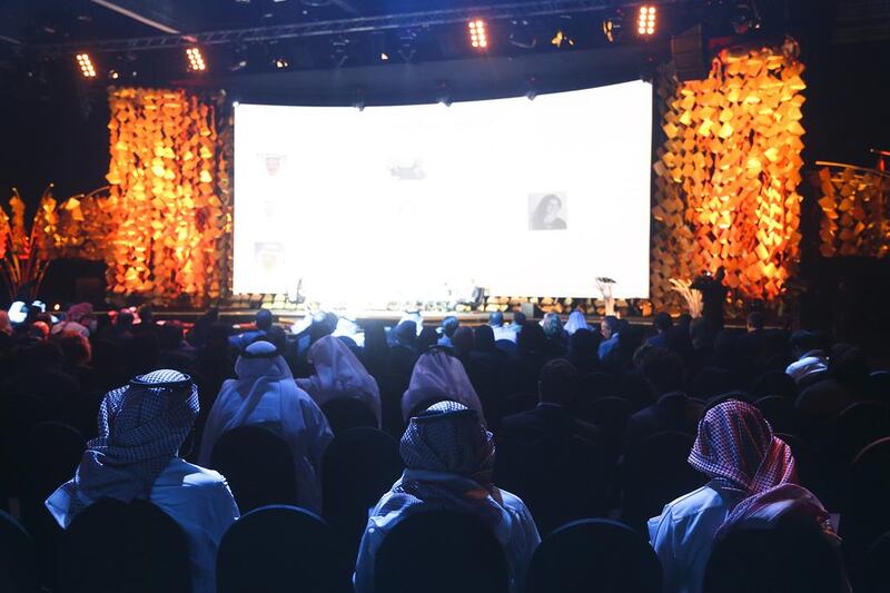 The Khalifa Fund for Enterprise Development has financed 582 projects, investing Dh900 million so far since its inception in 2007. Above, attendees listen to lectures during the forum. Lee Hoagland / The National