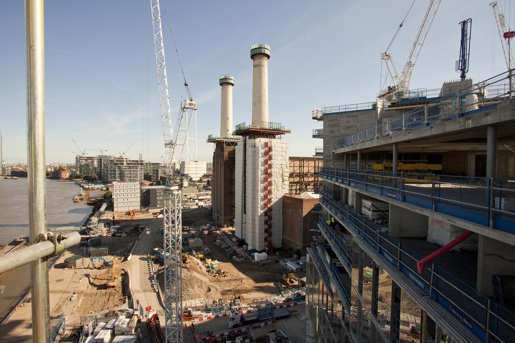 An on-site view of the power station redevelopment. Randi Sokoloff / The National