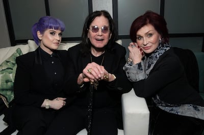 WEST HOLLYWOOD, CALIFORNIA - DECEMBER 04: Kelly Osbourne, Ozzy Osbourne and Sharon Osbourne attend the after party for the special screening of Momentum Pictures' 'A Million Little Pieces' on December 04, 2019 in West Hollywood, California.   Emma McIntyre/Getty Images/AFP
== FOR NEWSPAPERS, INTERNET, TELCOS & TELEVISION USE ONLY ==
