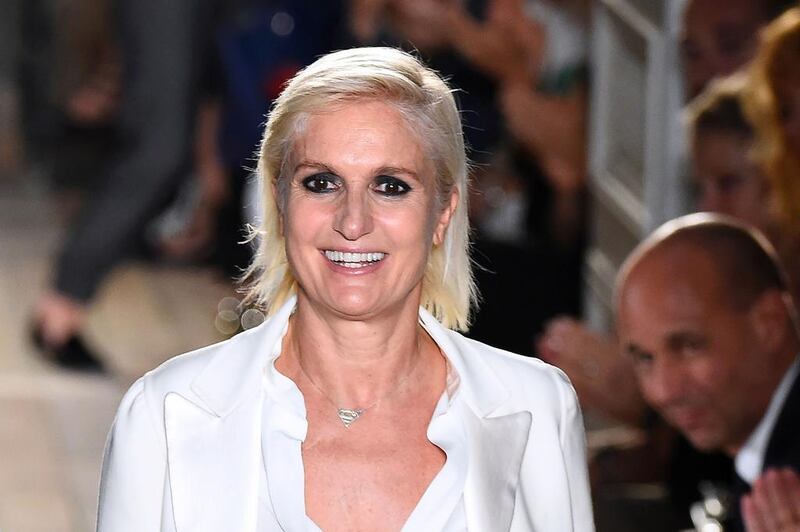 Christian Dior’s creative director Maria Grazia Chiuri. On March 18 Dior will be the first fashion house to bring a haute couture show to Dubai. AFP