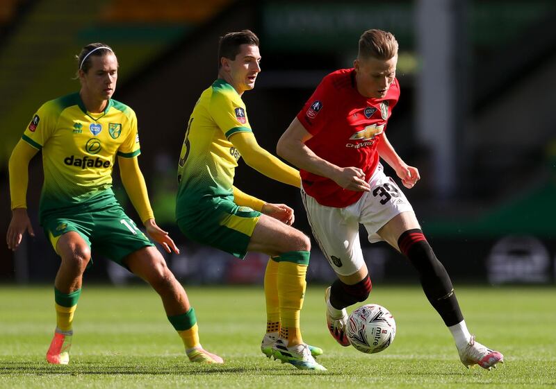 Scott McTominay: 6. Gorgeous first half flick to Ighalo but as pedestrian as Norwich city centre and flat as the rest of his team playing in front of no fans. EPA