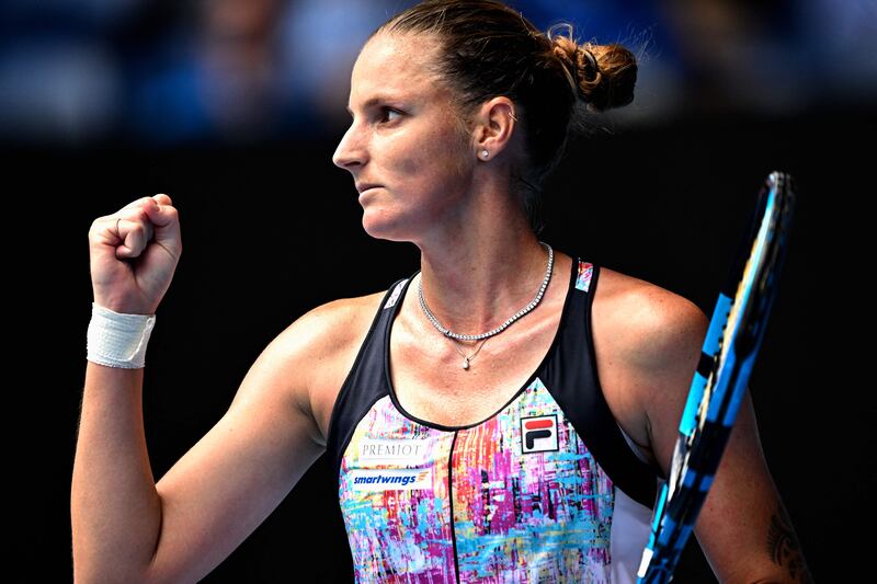 Karolina Pliskova has been drawn to face two-time Grand Slam champion Garbine Muguruza in the first round of the Mubadala Abu Dhabi Open. AFP