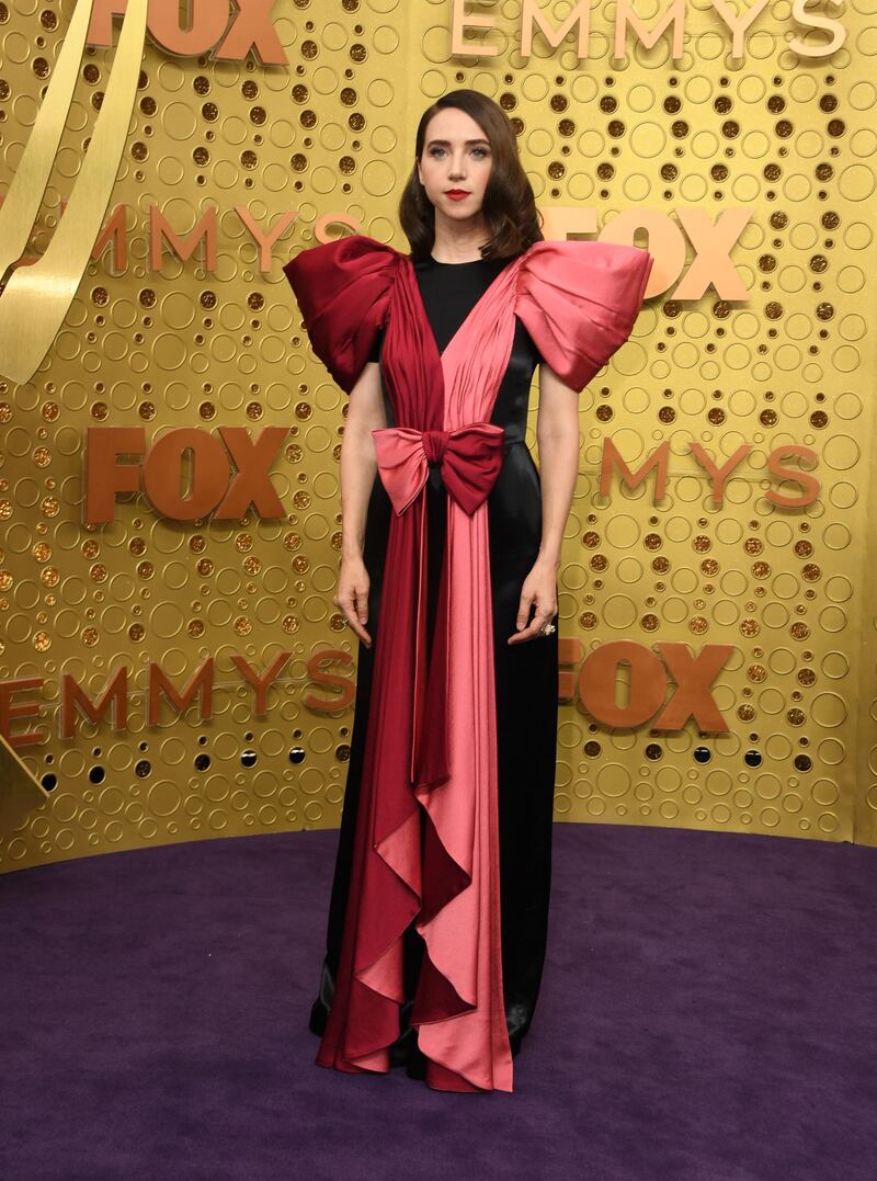 Actress Zoe Kazan arrives for the 71st Emmy Awards at the Microsoft Theatre in Los Angeles on September 22, 2019. AFP