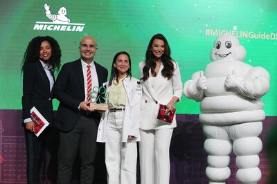 Boca won a green star at the Michelin Guide ceremony held in Dubai last month. Photo: Pawan Singh / The National