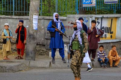 The Taliban took control of Afghanistan in August 2021 but are not formally recognised internationally. EPA 