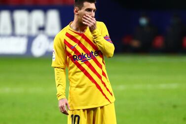Barcelona's Lionel Messi had a tough night against Atletico Madrid. Reuters