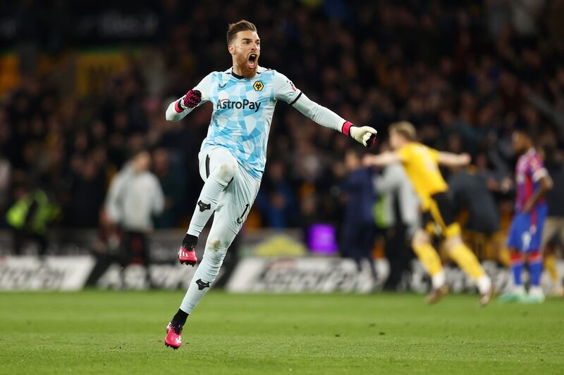 PREMIER LEAGUE TEAM OF MIDWEEK (3-5-2): GK: Jose Sa (Wolves). Pulled off two stunning saves to preserve Wolves’ one-goal lead before Ruben Neves made sure of the win against Crystal Palace with an injury-time penalty. The Portuguese has been one of the stand-out goalkeepers of the season. Getty