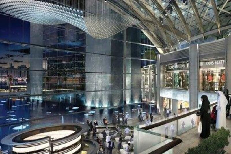 The Galleria at Sowwah Square will feature a number of the world's top designers. Courtesy Mubadala