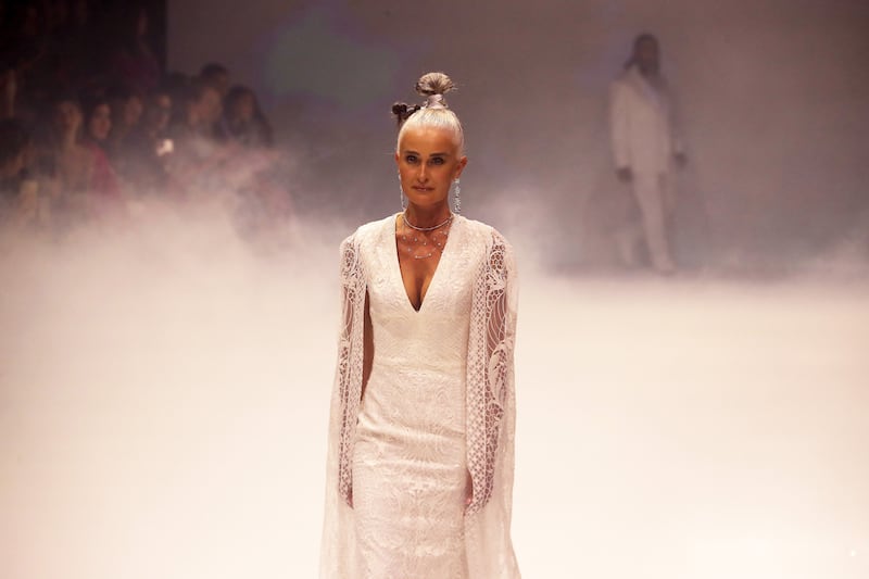 The largely all-white collection was said to be inspired by a need for peace.