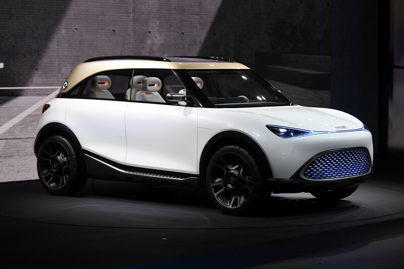 A Smart Concept #1 electric car. Reuters