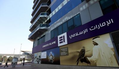 Dubai, United Arab Emirates-May, 10,2016: Emirates  Islamic bank  branch on Sheikh Zayed road  in Dubai . ( Satish Kumar / The National  ) 
ID No: 93614
Section: Business / Stock *** Local Caption ***  SK-Banks-10052016-08.jpg
