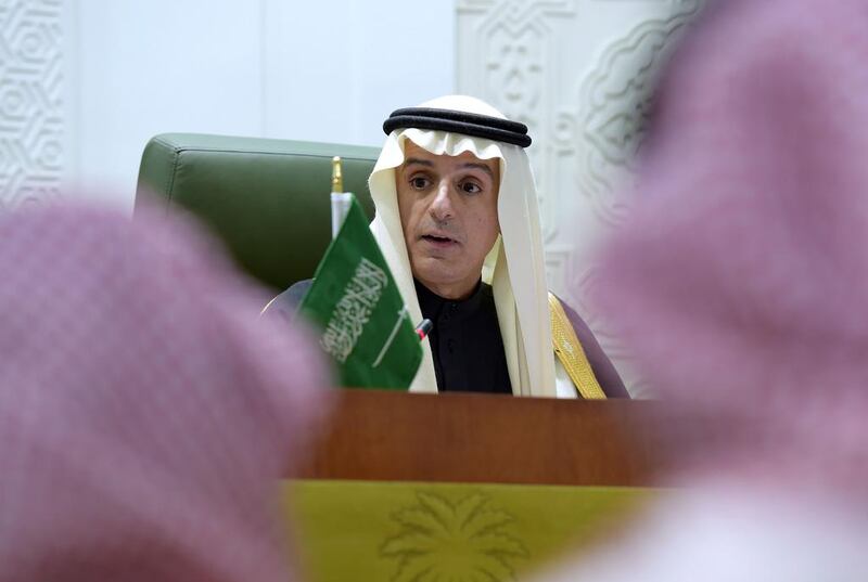 Saudi Arabia’s foreign minister Adel Al Jubeir announces the severing of diplomatic relations with Iran in Riyadh on January 3, 2016. Ahmed Farwan / AFP