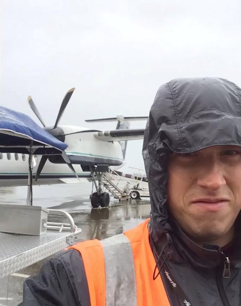 Richard Russell, who liked to be called Beebo, is seen in an undated photograph from a video he produced for his Youtube channel, obtained August 11, 2018. Russell has been named by multiple media outlets as the Horizon Airlines worker who stole an empty plane in Seattle. Youtube/Handout via REUTERS. ATTENTION EDITORS - THIS IMAGE HAS BEEN SUPPLIED BY A THIRD PARTY. NO RESALES. NO ARCHIVES