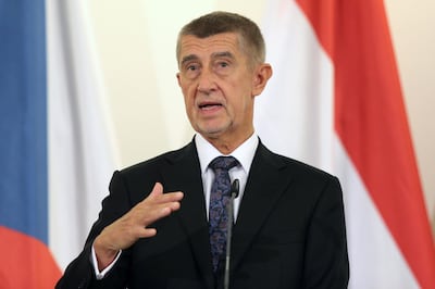 epa08043871 (FILE) - Czech Prime Minister Andrej Babis attends a press conference during the Visegrad Group (V4) Friends of Cohesion summit in Prague, Czech Republic, 05 November 2019 (reissued 04 December 2019). Reports on 04 December 2019 state Pavel Zeman, high level Czech prosecutor, has ordered the reopening of the probe into fraud allegations against Babis. The case that involves subsidies of European Union was dropped by the Prague state attorney in September 2019, and further investigations and new ruling ordered.  EPA/MILAN KAMMERMAYER