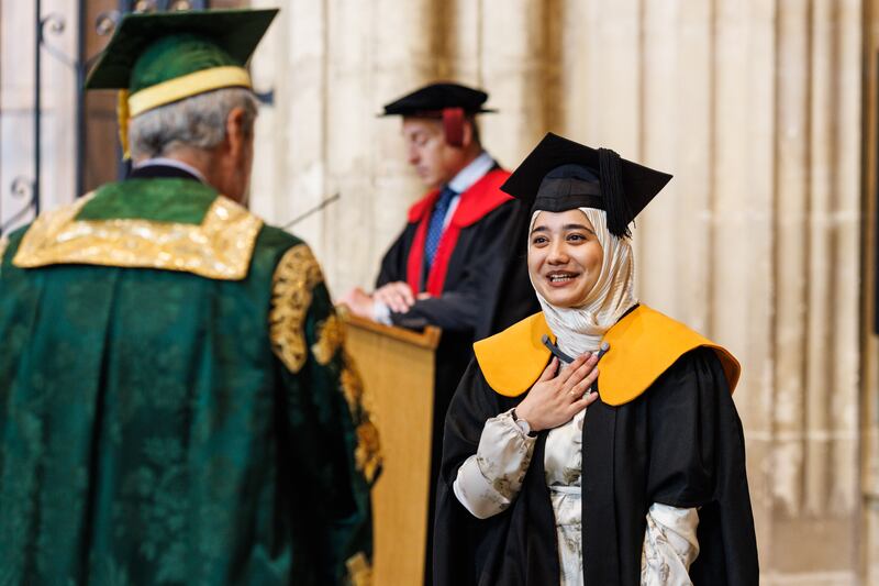 The class of 2020 and 2021 celebrate at their graduation ceremonies this month. Photo: University of Kent