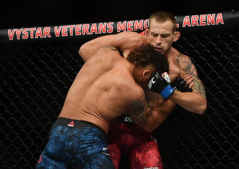 Krzysztof Jotko fights Eryk Anders during UFC on ESPN at VyStar Veterans Memorial Arena. Jasen Vinlove / USA TODAY Sports / Reuters