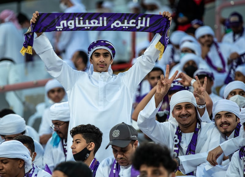 Al Ain fans during the the Pro League Cup final.