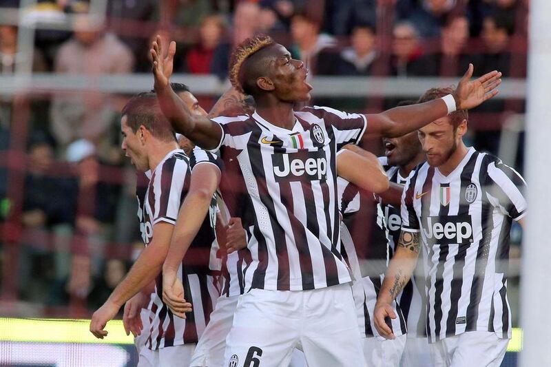 French midfielder Paul Pogba and his Juventus teammates need to win Wednesday against Coppenhagen to keep the Serie A chances in the Uefa Champions League alive. Stefano Derrico / AFP

