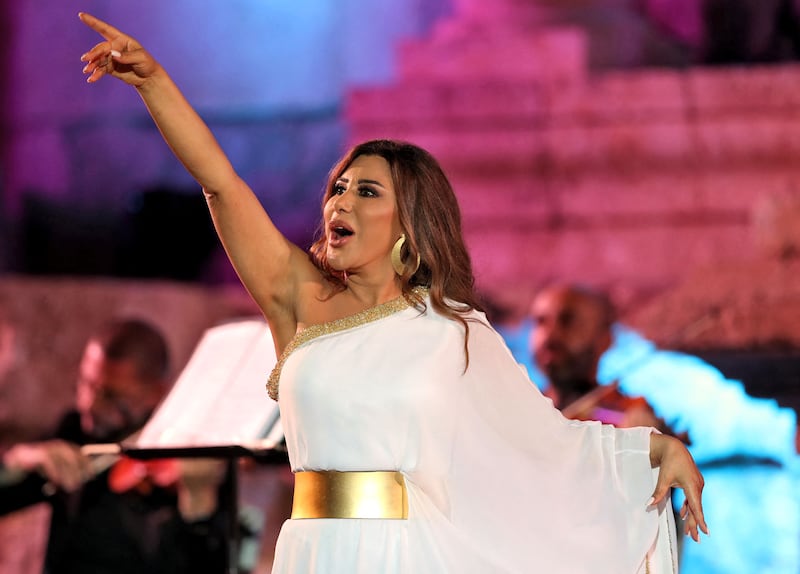 Lebanese singer Najwa Karam will ring in the New Year with a concert in Dubai. AFP
