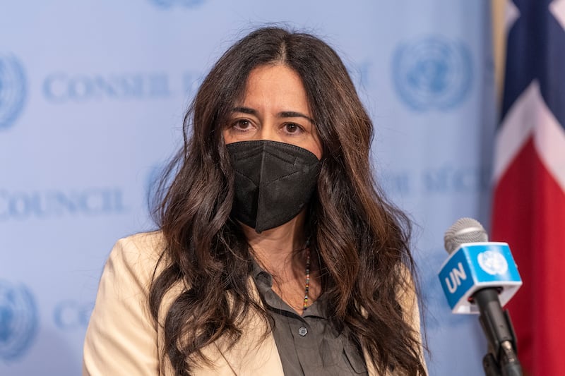 Lana Nusseibeh, the UAE's permanent representative to the UN. Sipa Press
