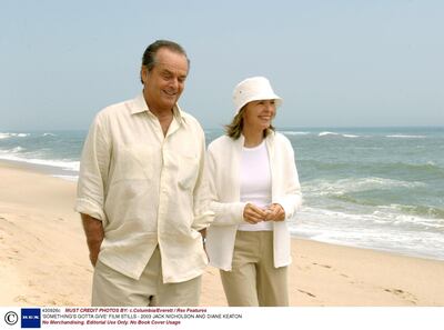 No Merchandising. Editorial Use Only. No Book Cover Usage
Mandatory Credit: Photo by c.Columbia/Everett / Rex Features (430926c)
JACK NICHOLSON AND DIANE KEATON
'SOMETHING'S GOTTA GIVE' FILM STILLS - 2003

