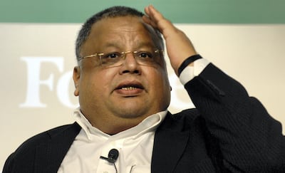 Rakesh Jhunjhunwala, Partner of Rare Enterprises, speaks at the Forbes Global CEO Conference in Singapore, on Wednesday, September 10th, 2008. The Forbes Global CEO Conference runs until today. Photographer: Munshi Ahmed/Bloomberg News